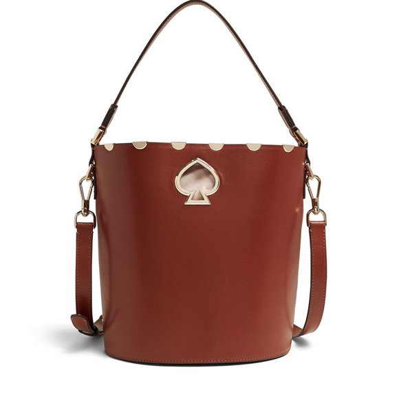 kate spade Handbags - Kate Spade Large Suzy Scallop Brown Bucket Bag